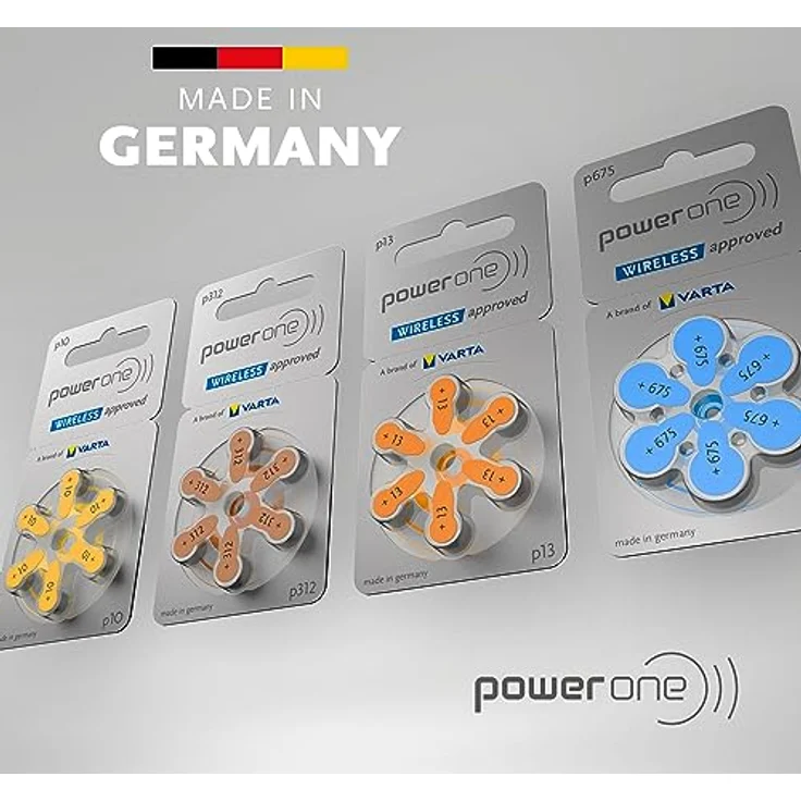Varta PowerOne P 13 - Hörgerätebatterie PR48 - 310 mAh 1,4 V (60 Stück) – Bild 5