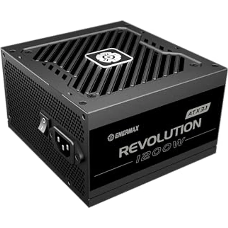 ENERMAX Revolution ATX 3.1 ERS1200EWT-V2, 1200 Watt vollmodulares ATX 3.1 PC Netzteil, PCIe 5.1, 80 PLUS Gold, Semi-Fanless 120mm Lüfter, 105°C japanische Kondensatoren – Bild 1