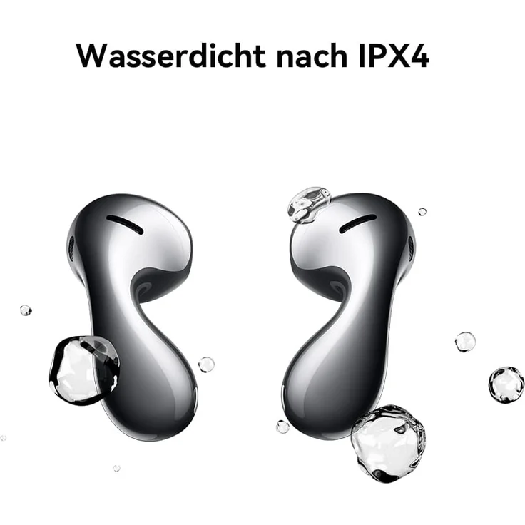 HUAWEI FreeBuds 5 Kopfhörer, Hi-Res-Zertifiziert, offenes Design für verbesserten Komfort, 30 Stunden Akkulaufzeit,Wasserdichtigkeit IPX4, Silver Frost – Bild 3