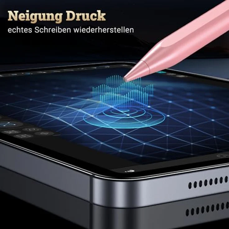 BAZO Stift für iPad 2018-2024, Pencil 2. Generation mit Schnellladefunktion, Palm Rejection und Neigungssensitivität, Rosa – Bild 2