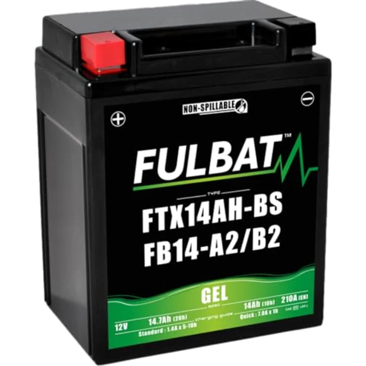Fulbat FB14L-A2 GEL, wartungsfreie VRLA-Batterie, wasserdicht und für kaltes Wetter geeignet – Bild 4