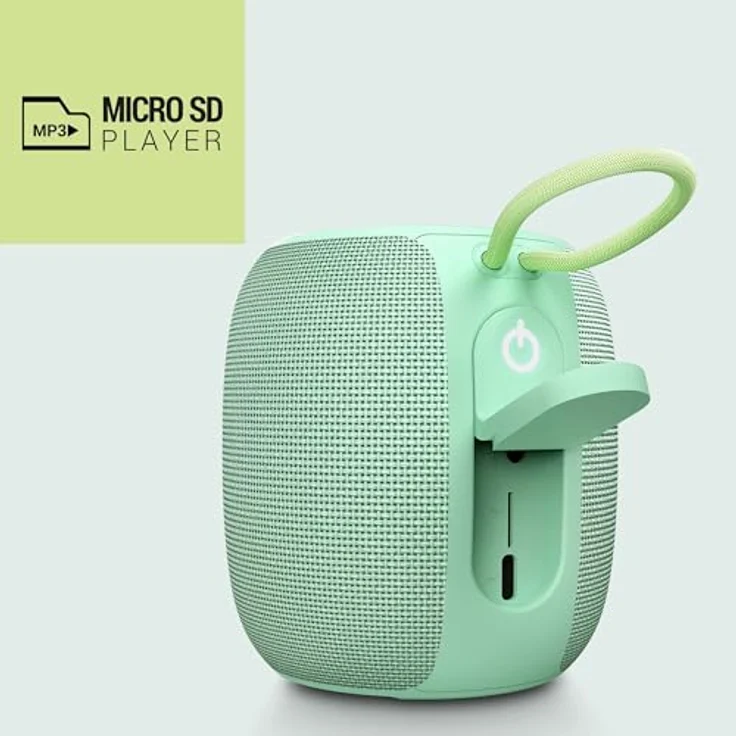 Energy Sistem Bloom Bluetooth-Lautsprecher, IPX6, True Wireless, 100% recycelter Kunststoff, LED-Leuchten – Bild 3