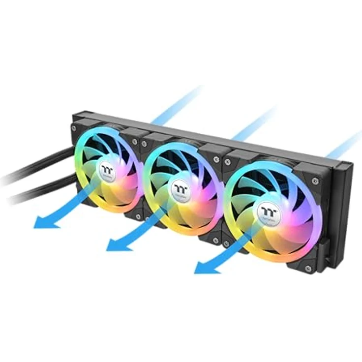 Thermaltake MINECUBE 360 Ultra, All-in-One Liquid Cooler mit Quad-LCD Display, 360-mm-Radiator und ARGB-Sync, schwarz – Bild 4