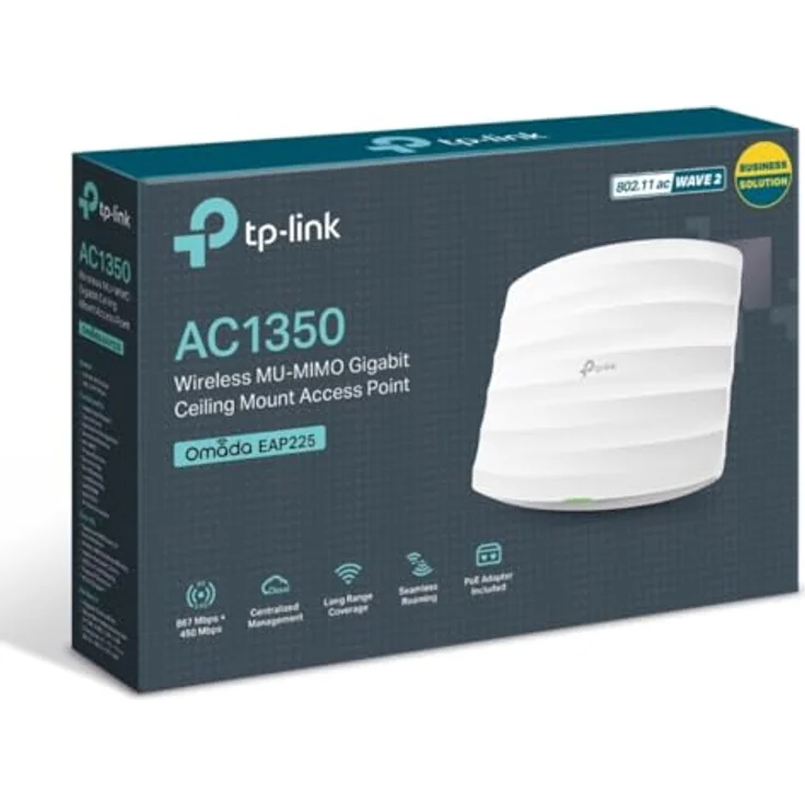 TP-Link EAP223, Access Point AC1350 mit 867 Mbit/s, PoE Unterstützung, Weiß – Bild 5