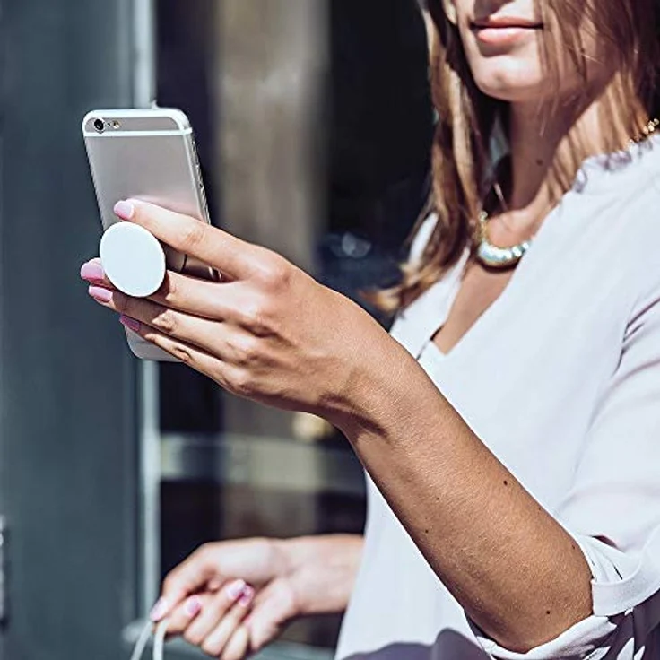 PopSockets PopGrip - Ausziehbarer Sockel und Griff für Smartphones und Tablets mit einem Austauschbarem Top - Color Burst Gloss – Bild 4