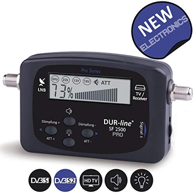 DUR-line SF 2500 Pro Satfinder DVB-S, DVB-S2 HDTV – Bild 3