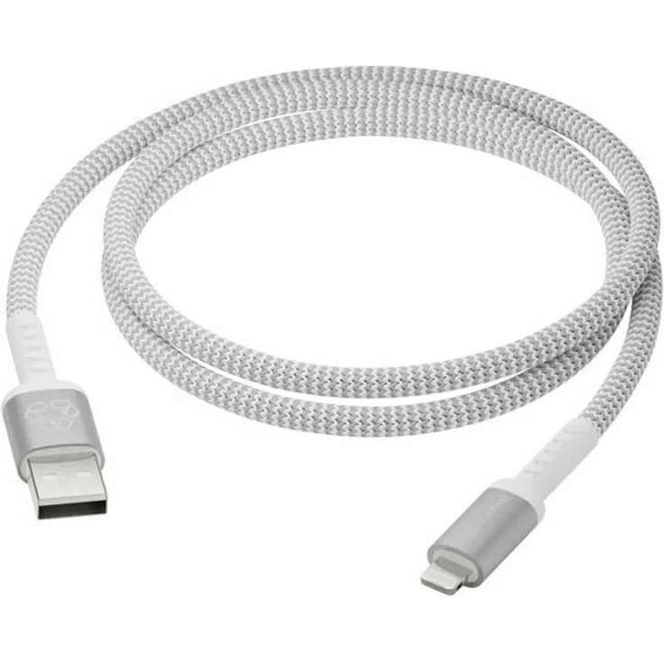 dbramante1928 re-charge USB-A zu Lightning Kabel, 1,2 m, white, für iPhone, hohe Datenübertragungsraten bis 480 Mbit/s