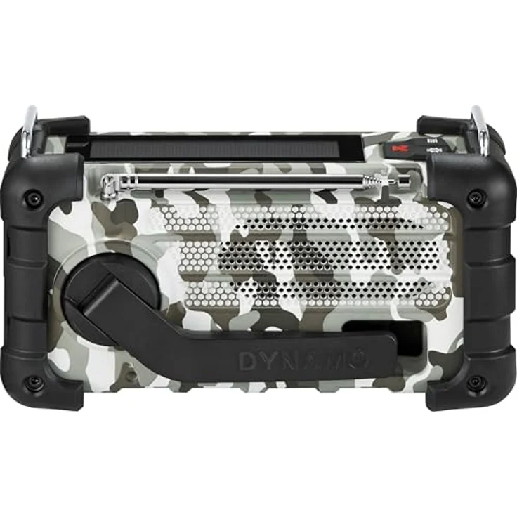 Sangean MMR-99DAB, Wiederaufladbares Notfallradio mit DAB+, FM, Bluetooth®, Taschenlampe, Solarpanel, Arctic Camo, IP55 Schutz – Bild 3