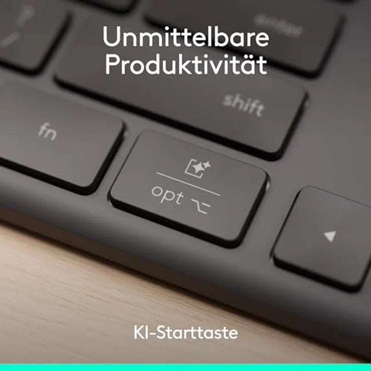 Logitech Signature Slim Solar+ K980 for Business, kabellose Tastatur mit Logi LightCharge, leises Tippen, Bluetooth, Windows & Mac, Graphit - QWERTZ – Bild 4