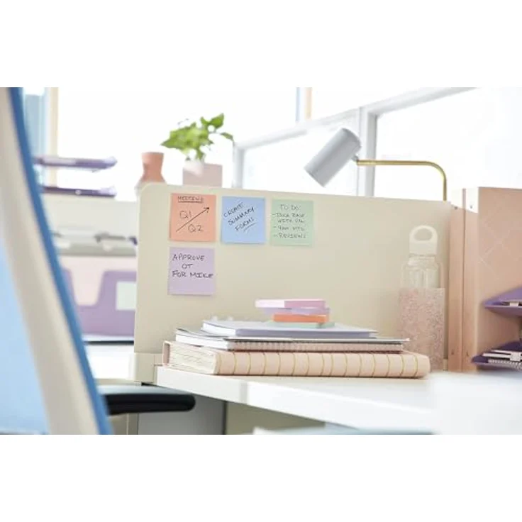 Post-it Super Sticky Z-Notes Boost, Haftnotizblock R330-5SS-BOOS, 76 x 76 mm, 5x 90 Blatt, praktische Z-Faltung, Kartonspender – Bild 9
