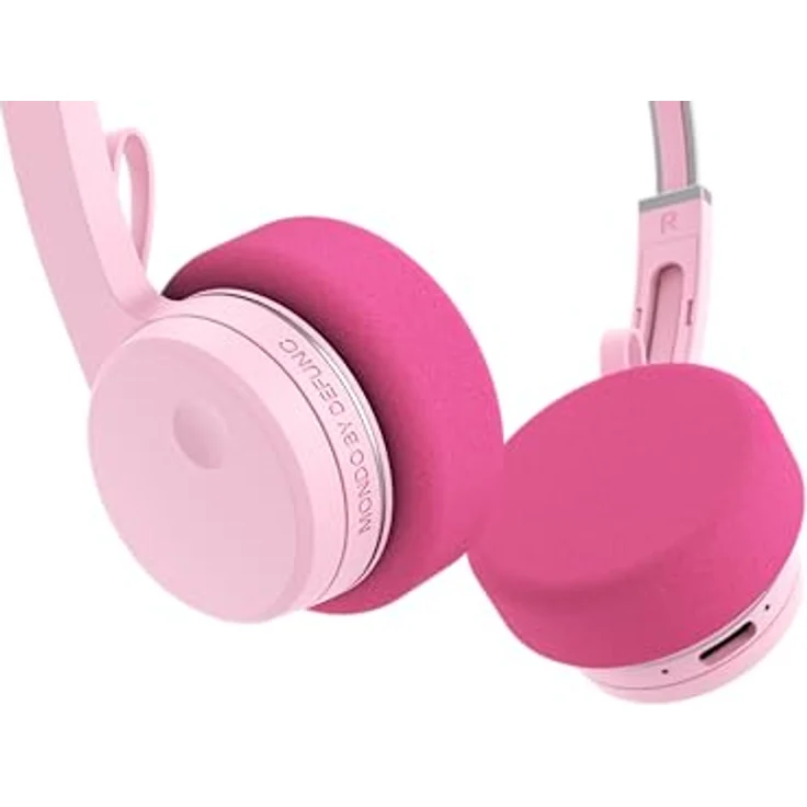 Mondo by Defunc On-Ear Kopfhörer, Kabellos mit 28 Stunden Akkulaufzeit, Bluetooth 5.3, Grey/Pink – Bild 6