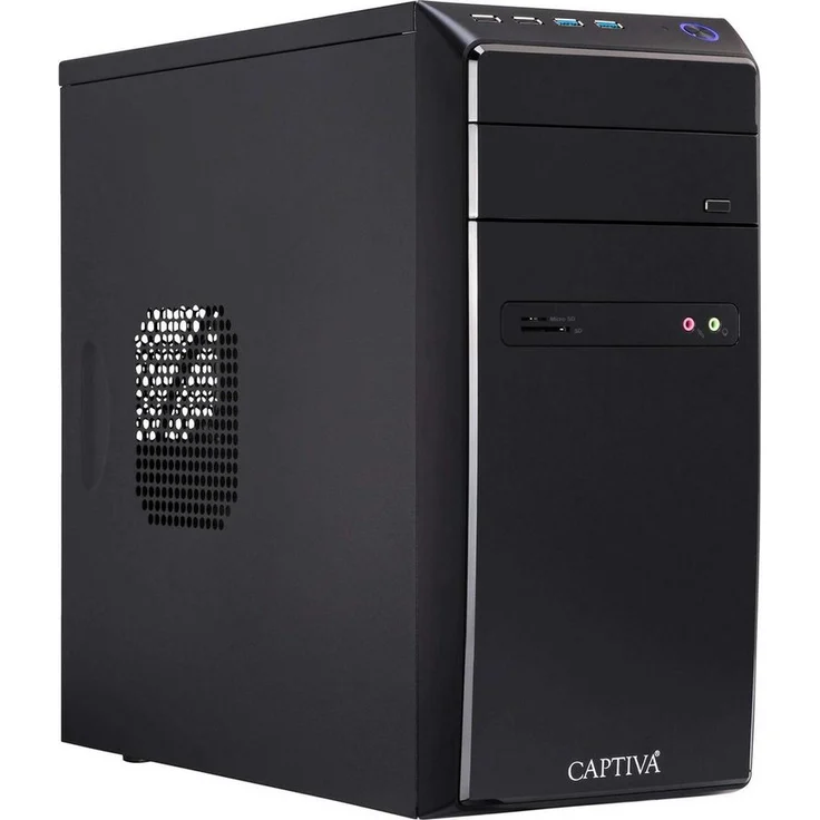 CAPTIVA Business/Office R10-0444, leistungsstarker Office-PC mit kompakten Abmessungen (24,5 cm x 54,5 cm x 53,5 cm) und geringem Gewicht (11,3 kg)