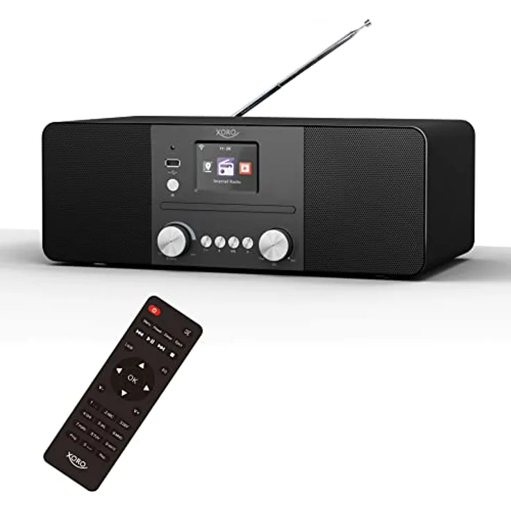 XORO HMT 620 - All-in-One Stereo Internetradio mit CD-Player, DAB+/FM Radio, WLAN, Bluetooth, Spotify Connect, MP3 USB Player, Netzwerkstreaming, App Steuerung