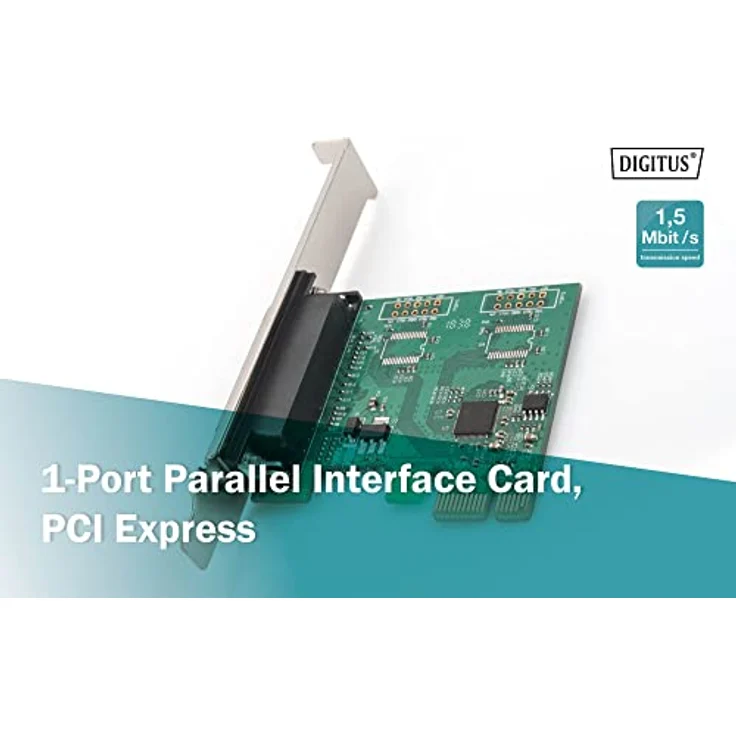 DIGITUS Interface Karte, PCIe, parallele Schnittstelle, 1x DSUB 25, inkl. Low Profile Slotblende, Chipsatz: MCS9901 – Bild 4