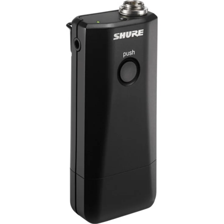 Shure MXW1/O=-Z11, hybrider Taschentransceiver mit integriertem Kugelmikrofon und externem Mikrofoneingang
