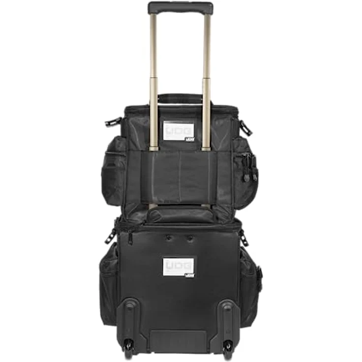 UDG Ultimate SlingBag Trolley Set DeLuxe Schwarz, Orange im Inneren MK2 (Ohne CD Wallet) U9679BL-OR – Bild 5