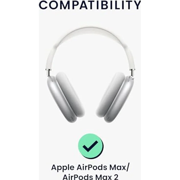 kwmobile Hülle für Apple AirPods Max/AirPods Max 2 - weiches Polyester Kopfhörer Cover, Sleep Mode kompatibel, Altrosa – Bild 2