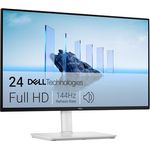Dell S2425HSM 24 Plus Monitor, Full HD (1920x1080), 144Hz, IPS, 1ms MPRT, 99% sRGB, Höhenverstellbar, Eingebaute Lautsprecher, Weiß