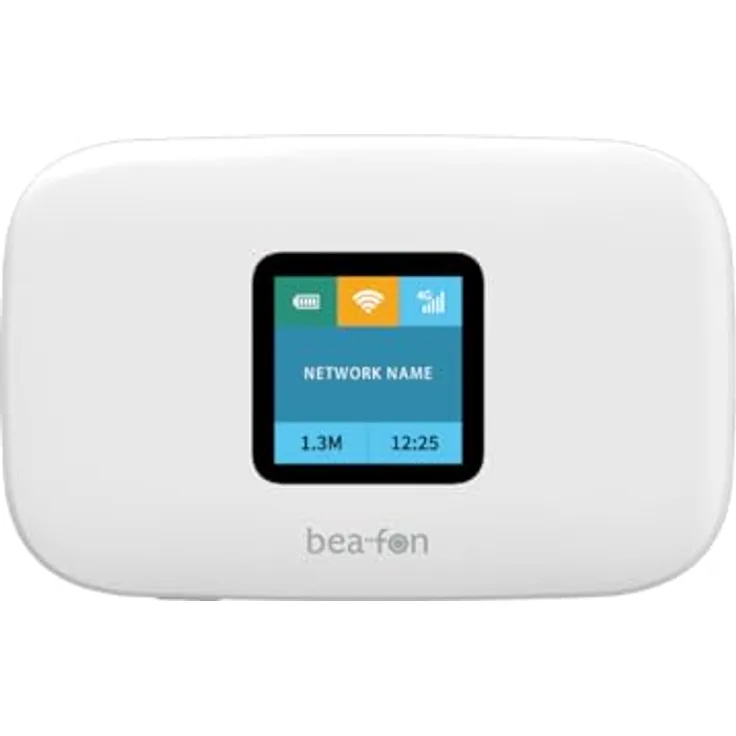 Bea-Fon MR2 4G Router (CAT 4), Mobiler Router mit hoher Datenübertragungsrate, weiss