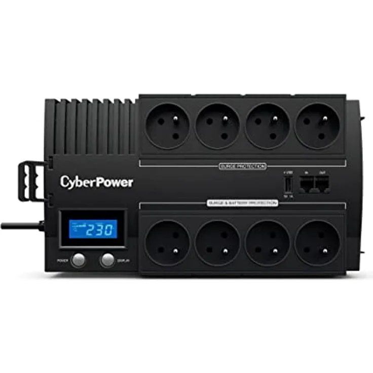 Cyberpower BRICs LCD Series BR1000ELCD, Line-Interaktive USV mit 1000 VA, 600 W, 8 Ausgängen, USB-Anschluss, für 220/230/240 V – Bild 3