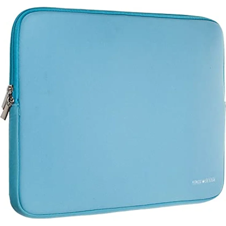 König Design Laptoptasche 13 Zoll, stoßfeste Notebookhülle aus Polyester, blau, für Apple MacBook und kompatible Laptops – Bild 1
