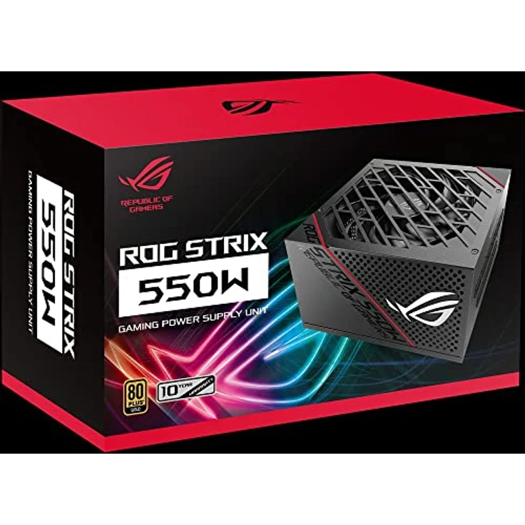 ASUS ROG Strix 550G Netzteil (550 Watt, 80 Plus Gold, 0dB-Kühlung) – Bild 3