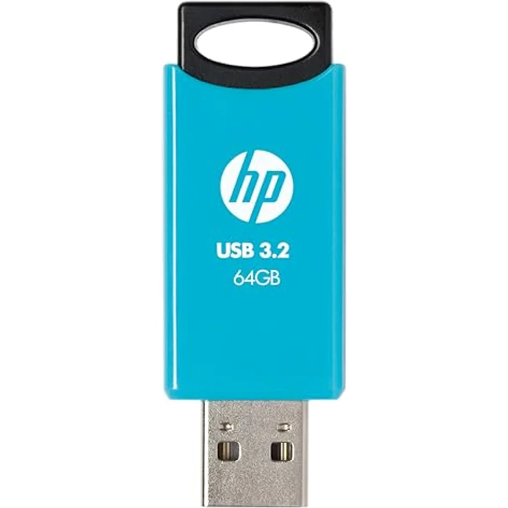 HP 712w USB 3.2 Gen 1 Flash-Laufwerk 64GB, blau, bis zu 120 MB/s Lesegeschwindigkeit, schwenkbares Design – Bild 2