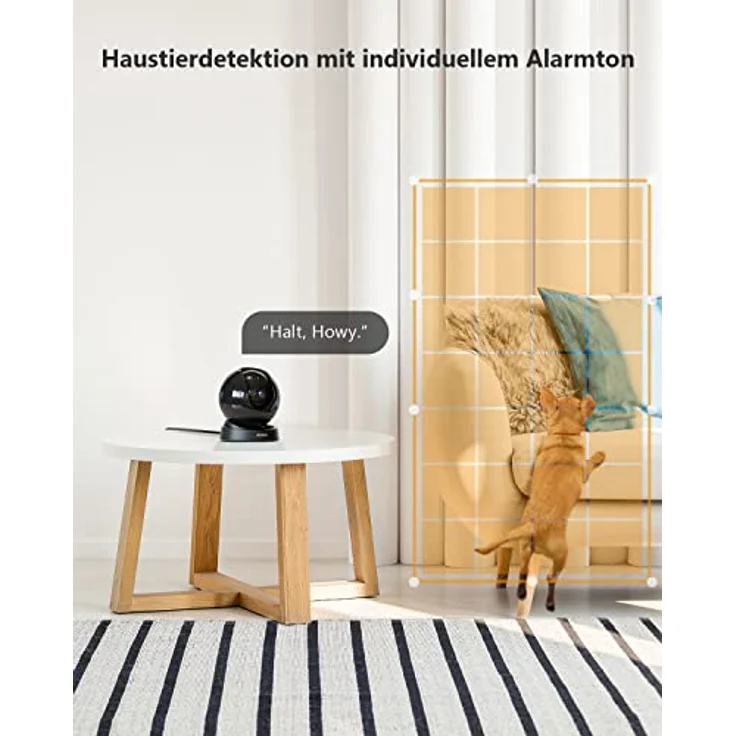 Imou 5MP Überwachungskamera Innen 355°/70°, 2K WLAN Kamera Indoor,Human/Pet Detection,Automatische Verfolgung,Auto Cruise,Zwei-Wege-Audio,Nachtsicht,Rex 3D – Bild 4