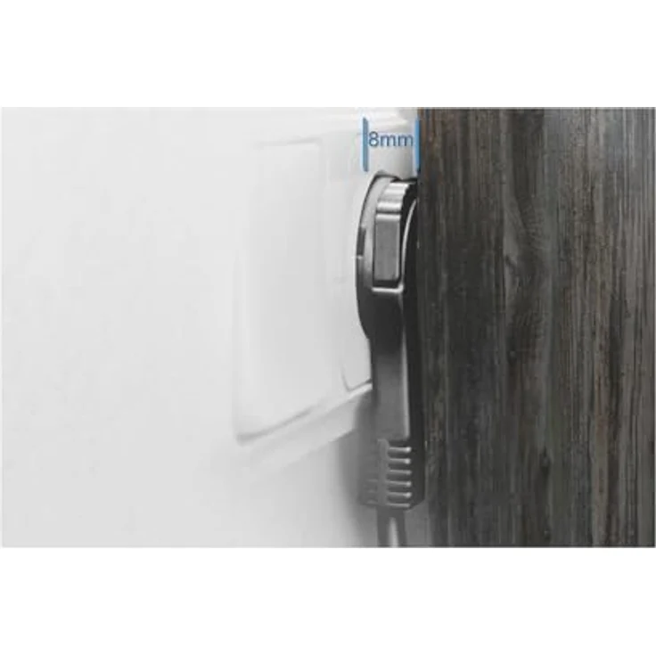 Maxtrack Steckdosenleiste, 5-fach mit 3 m Kabel, flacher Stecker und 2xUSB Ladebuchsen, mit Kabelbinderfixierung – Bild 5