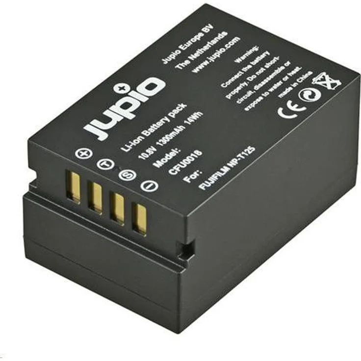 Jupio NP-T125 Akku, 1300 mAh für Fujifilm Digitalkameras (kompatibel mit GFX 50R, GFX 50S, GFX 100)