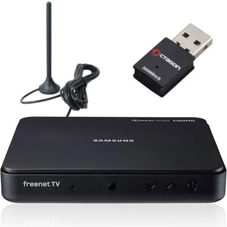 Samsung GX-MB540TL DVB-T2 HD Receiver freenet TV connect, Wi-Fi Unterstützung schwarz – Bild 3