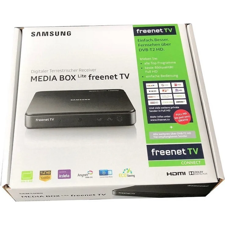 Samsung GX-MB540TL DVB-T2 HD Receiver freenet TV connect, Wi-Fi Unterstützung schwarz – Bild 7