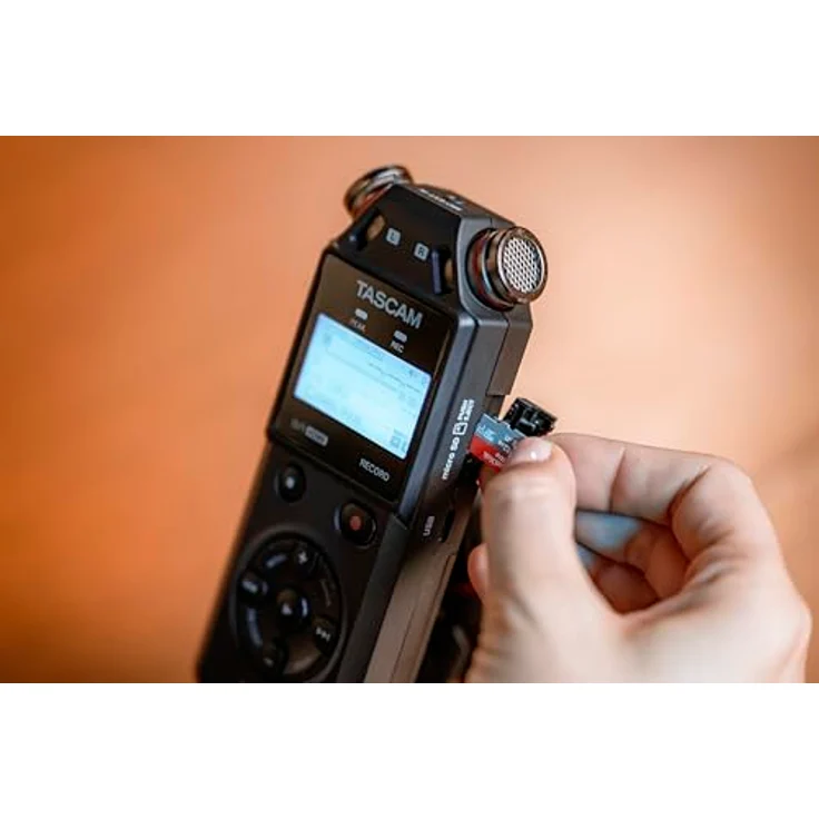 TASCAM DR-05XP, Portabler 2 Kanal Recorder mit 32-Bit-Float-Auflösung, USB-C Audio Interface und bis zu 512GB microSDXC-Speicher – Bild 5