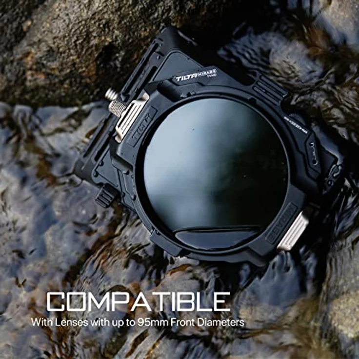 Tilta 95 mm Polarisationsfilter für Tilta Mirage Matte Box MB-T16-POLA, reduziert Reflexionen und blendendes Licht, drehbares Design, Schwarz – Bild 5