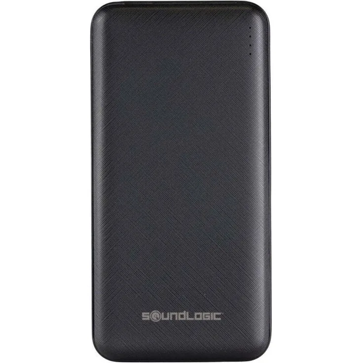 Merkloos Powerbank 10.000mAh, Schnelllade mit 2x USB-A und 1x USB-C Ausgängen, schwarz