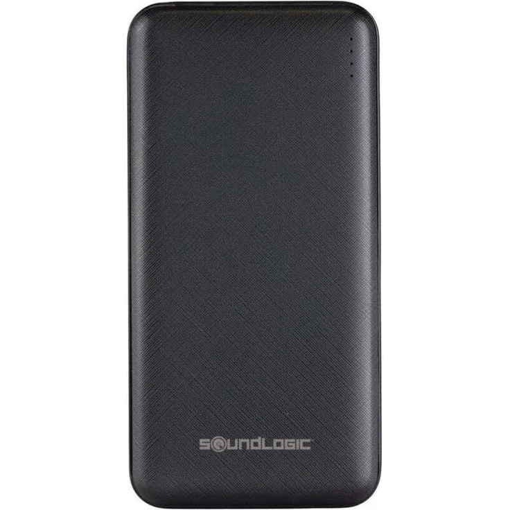 Merkloos Powerbank 10.000mAh, Schnelllade mit 2x USB-A und 1x USB-C Ausgängen, schwarz