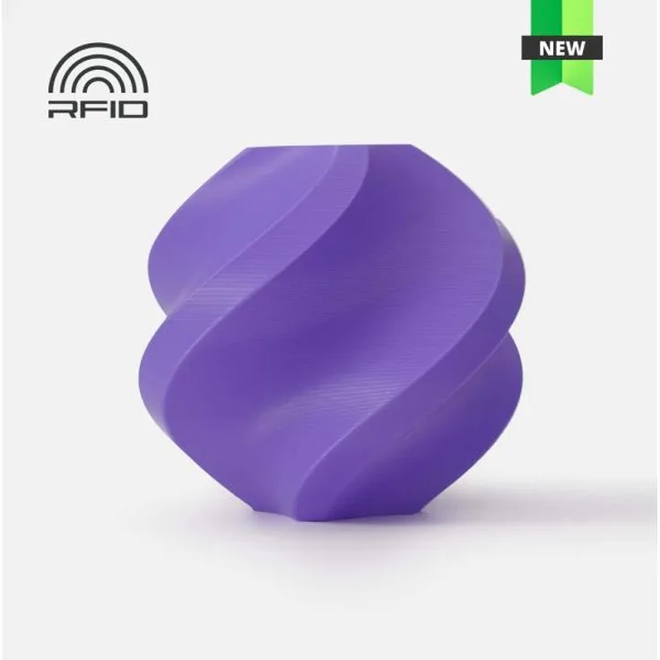 Bambu Lab PLA Basic Refill - 1.75mm (PLA+, 1000g), Spulenlose Variante mit RFID, Violett