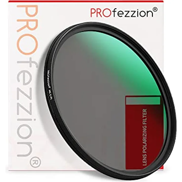 PROfezzion Slim Zirkularer Polfilter 49mm CPL Filter mit 12-lagiger Mehrfachbeschichtung für Canon EOS R100 R50 R10 und M50 M6 Mark II, optimiert für hohe Lichtdurchlässigkeit und minimierte Reflexionen