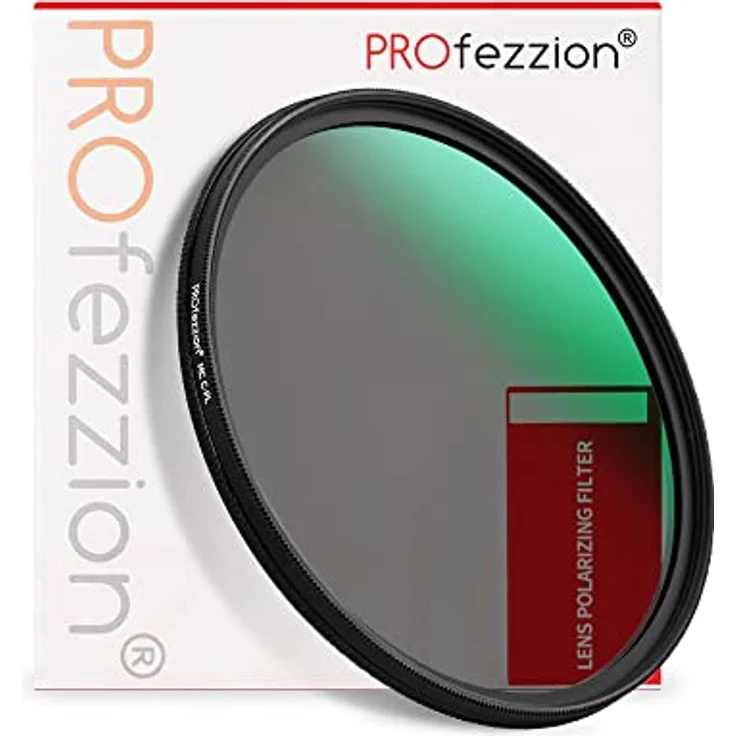 PROfezzion Slim Zirkularer Polfilter 49mm CPL Filter mit 12-lagiger Mehrfachbeschichtung für Canon EOS R100 R50 R10 und M50 M6 Mark II, optimiert für hohe Lichtdurchlässigkeit und minimierte Reflexionen – Bild 1