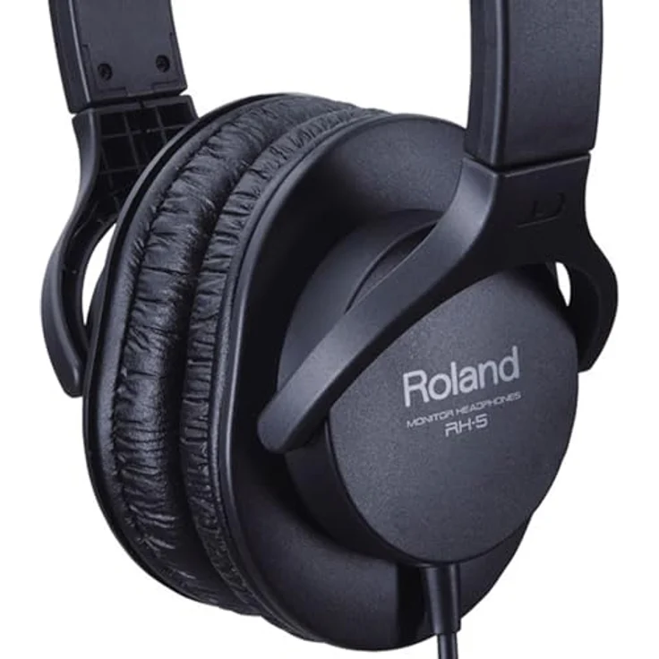 Roland RH-5 Kopfhörer mit Tisch-Stativ, geschlossener Kopfhörer, 40mm-Treiber, schwarz – Bild 3