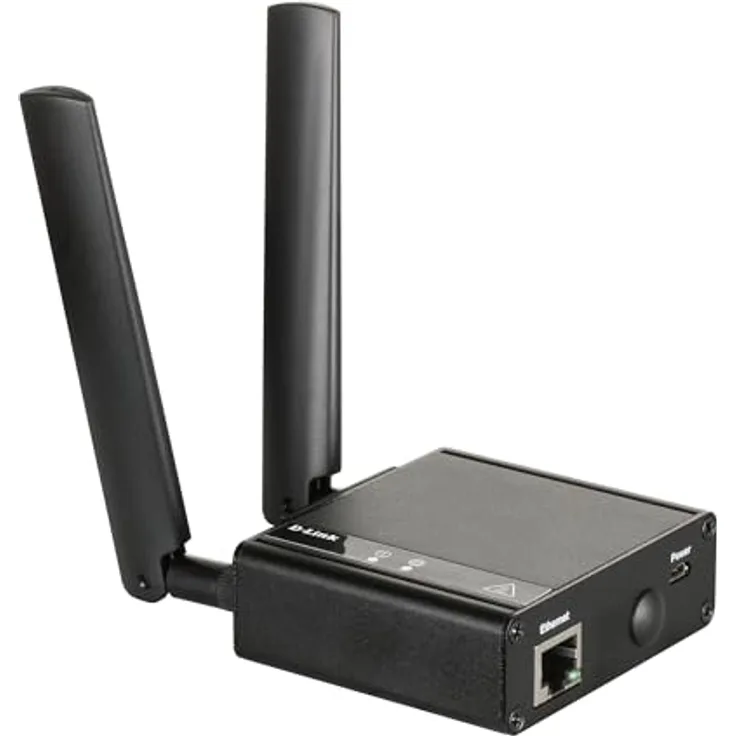 D-Link DWM-311, 4G LTE Modem-Router mit bis zu 150 Mbps Downloadgeschwindigkeit, Schwarz