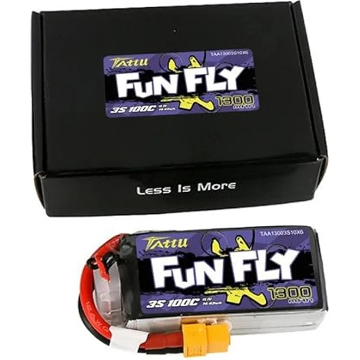 Tattu Akumulator Funfly 1300mAh 11,1V 100C 3S1P, leistungsstarke Lithium-Polymer-Batterie – Bild 6