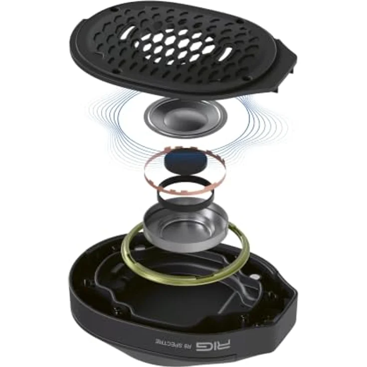 Nacon RIG R8 Spectre Pro HS, Kabellose Kopfhörer mit 60+ Stunden Akkulaufzeit, PlayStation-lizenziert, 40-mm-Lautsprecher, Tempest 3D Audio, anpassbares Design – Bild 5