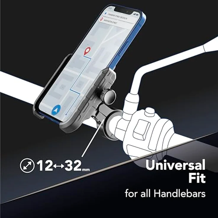 Cellularline Handy Halter für Motorad, Fahrrad & E-Scooter – Bild 3