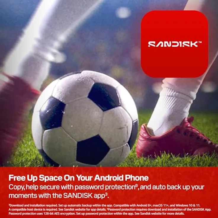 SanDisk FIFA World Cup 2026 (Gold Edition) USB Flash Drive, 128 GB, USB-C 3.2 Gen 1 – Bild 7