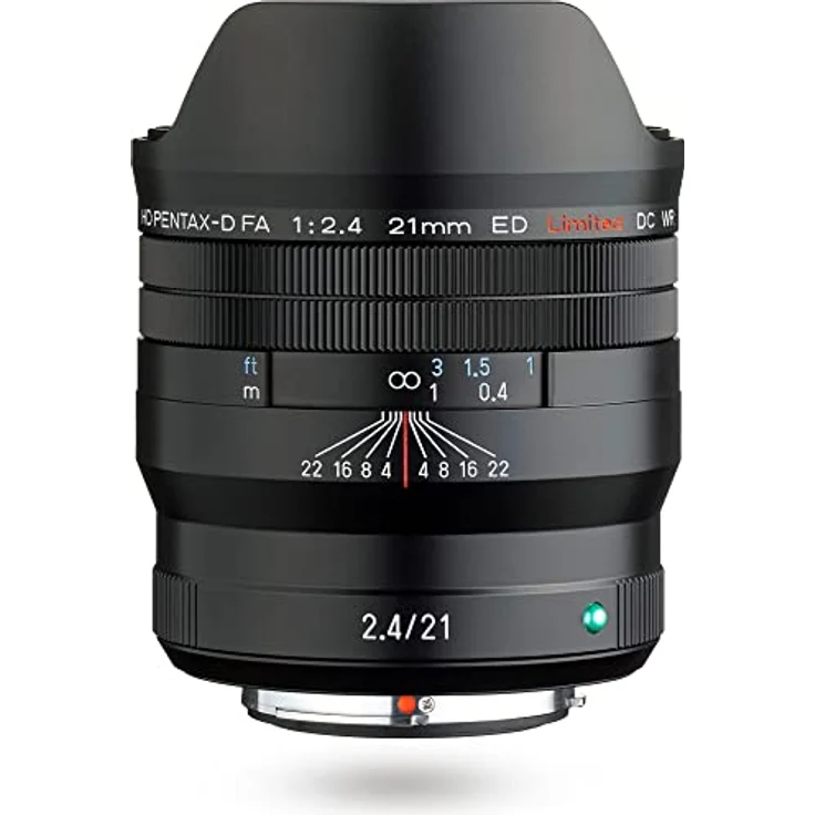 HD 28040 PENTAX-D FA 21mmF2.4ED Limited DC WR in Schwarz Ultra-Weitwinkel-Objektiv mit,Festbrennweite [Zur Verwendung Verwendung mit 35 mm Vollformat-DSLR-Kameras] – Bild 1