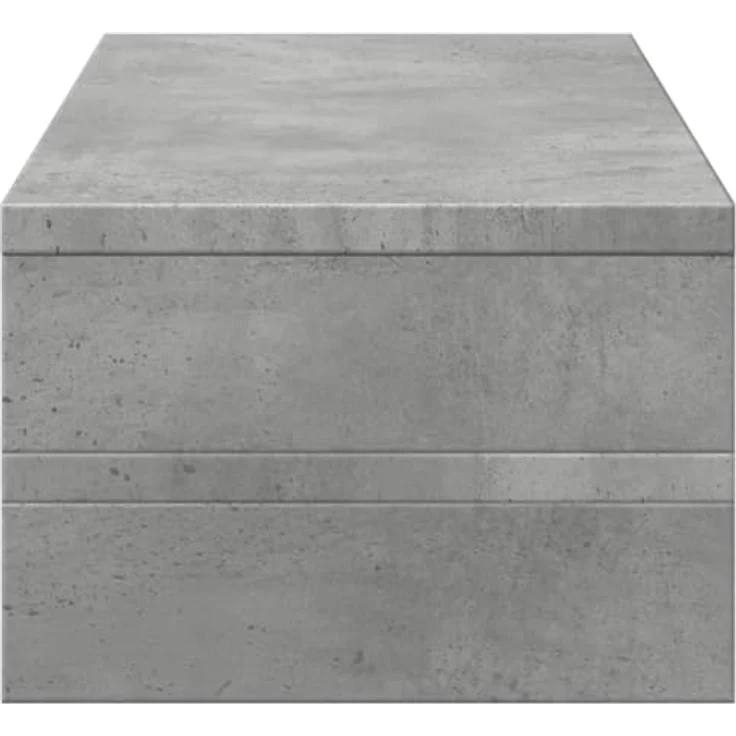 vidaXL Monitorständer Betongrau, Holzwerkstoff mit Stauraum, 54x22x15 cm, max. Belastbarkeit 25 kg – Bild 5