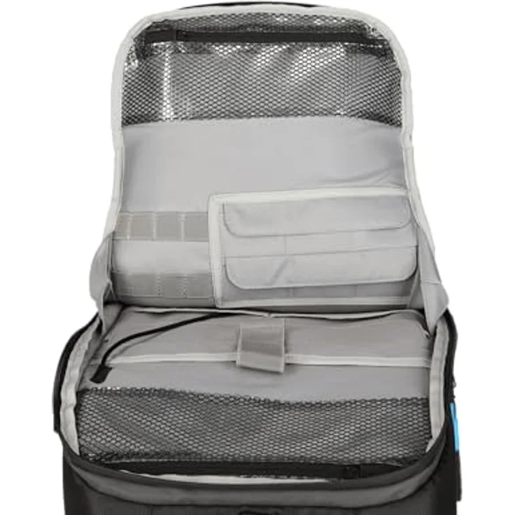 Rollei Fotoliner Ocean Pro: Großer Kamerarucksack in Schwarz aus 49 recycleten PET-Flaschen, Handgepäck-geeignet, inkl. Laptop-Fach, versetzbare Trennwände – Bild 8
