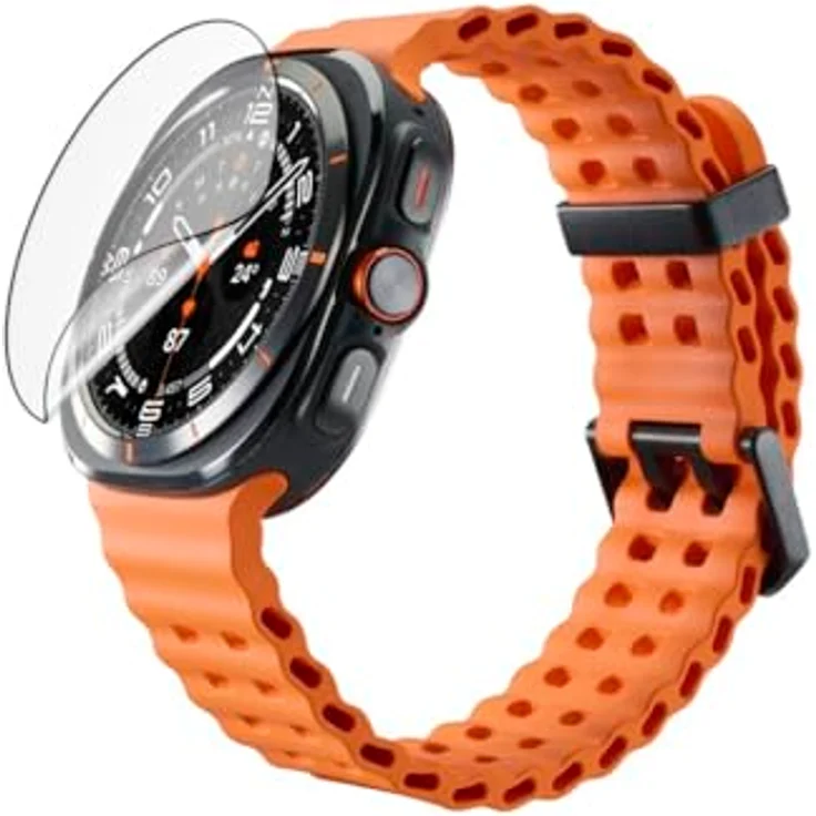 Hama Super Hybrid Displayschutz für Samsung Galaxy Watch Ultra (25), 47mm, mit Montagehilfe – Bild 5