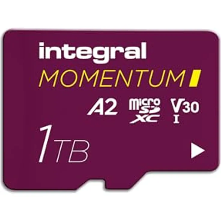 Integral Momentum I, 1 TB MicroSD Speicherkarte, UHS-I, 210 MB/s Lesegeschwindigkeit, Bordeaux